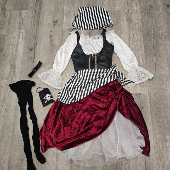 Women's InCharacter Pirate Costume Gasparilla Cosplay Disney Cruise Halloween - Picture 8 of 16